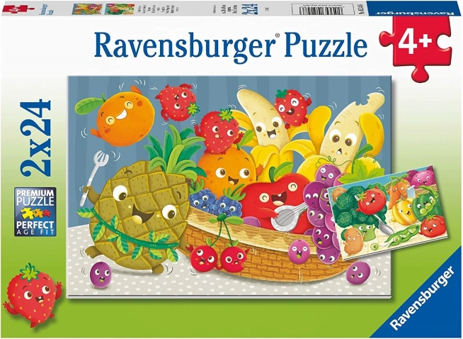 Ravensburger puzzle Drzé plody 2×24 dílků