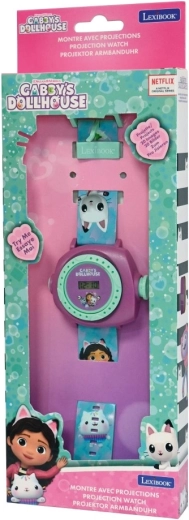 Lexibook dětské digitální promítací hodinky Gábinin kouzelný domek
