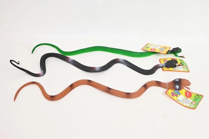 Gumový had – realistická ohebná figurka (cca 40 cm)