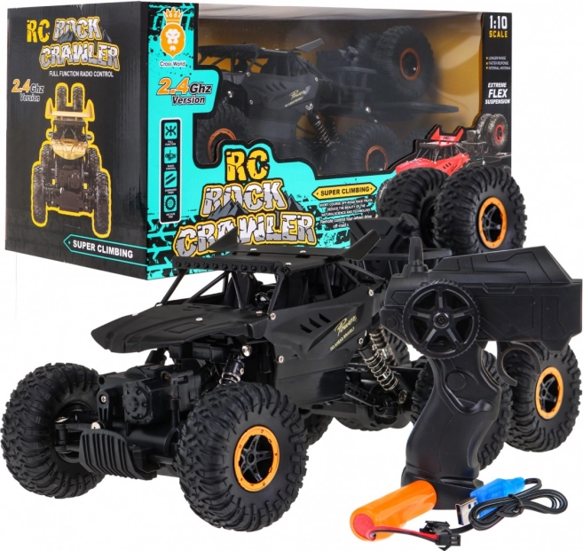 Crawler Rock pro děti 6+ Dálkově ovládaný pohon 1:10 6x6 + náhradní kola