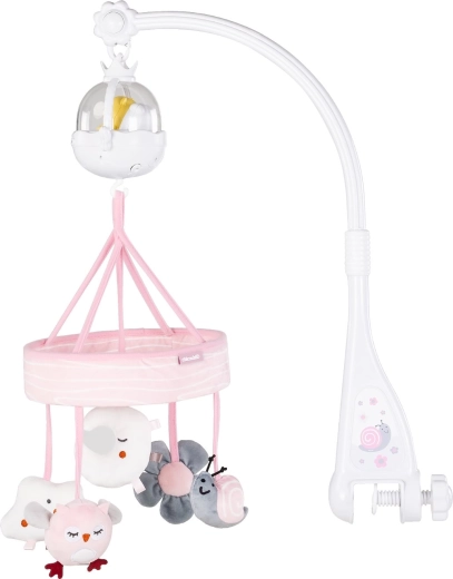 Chipolino hudební kolotoč nad postýlku s projektorem Pink Garden