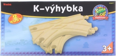 Výhybka pro Dřevěné Vláčkodráhy - 2 kusy