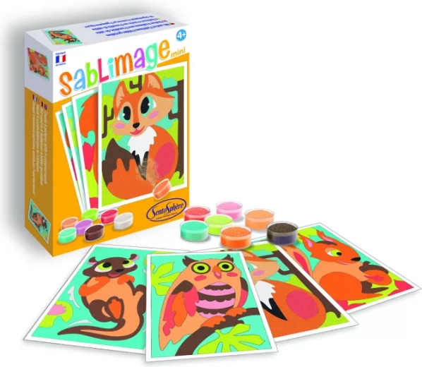 Sentosphere Sablimage mini pískové obrázky lesní zvířata