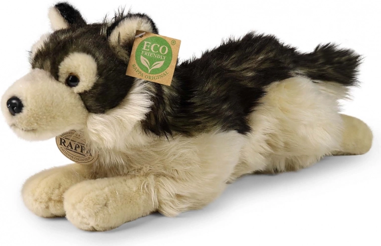 rappa plyšový vlk ležící 32 cm eco‑friendly