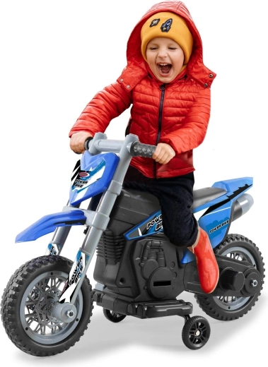 Dětská elektrická motorka Power Bike modrá 6 V
