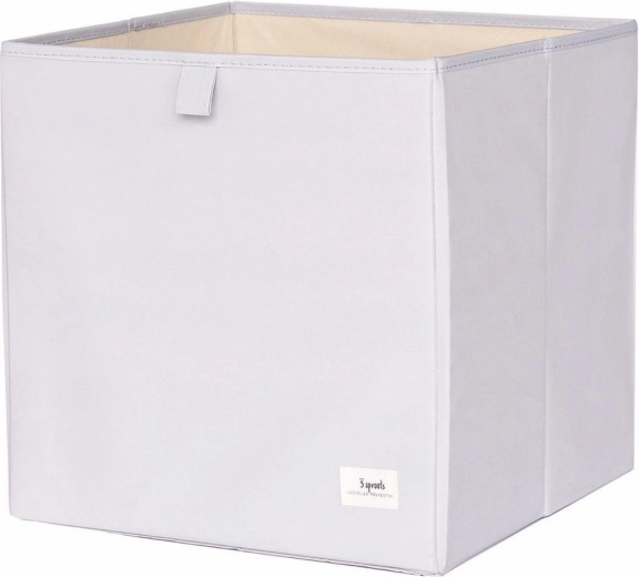 3 Sprouts úložný box recycled solid světle šedý