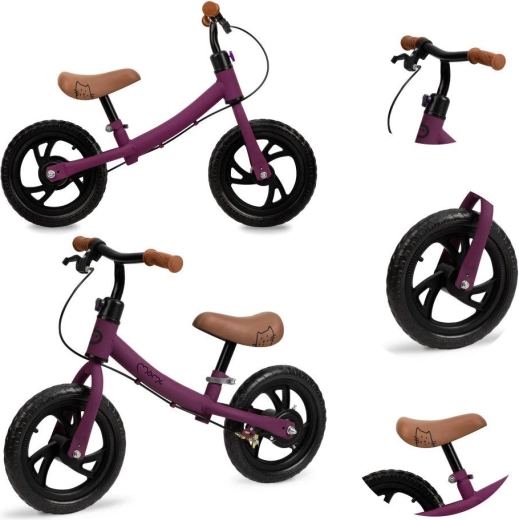 Lehký, ale pevný ocelový rám a brzda