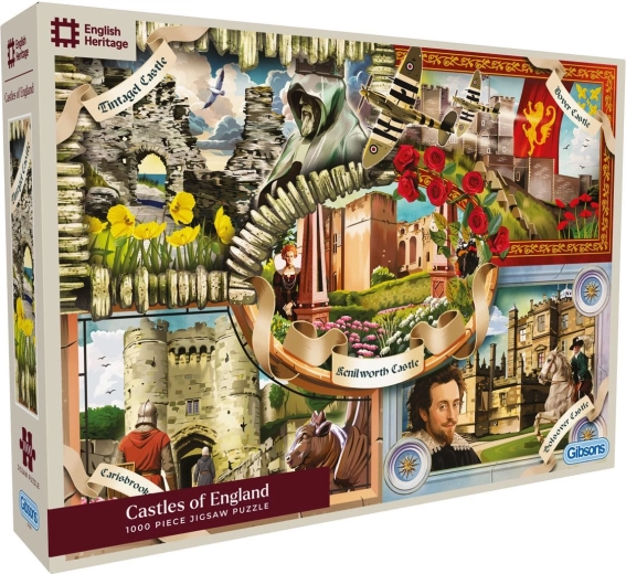 Gibsons puzzle English Heritage: hrady Anglie 1000 dílků
