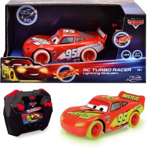 RC auto Blesk McQueen Turbo Glow Racers na dálkové ovládání 1:24