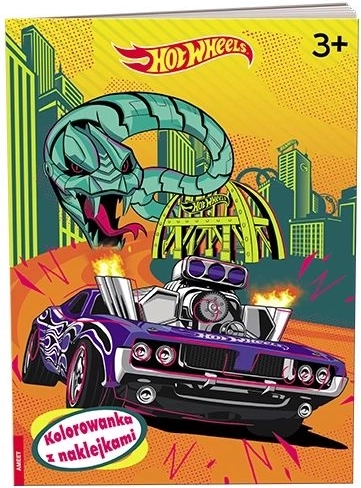 Hot Wheels omalovánka se samolepkami