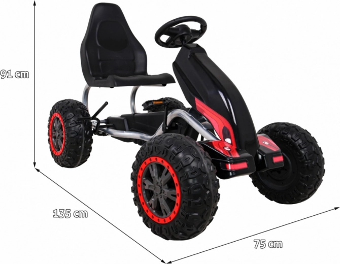 Bezpečný řetězový pohon a ruční brzda