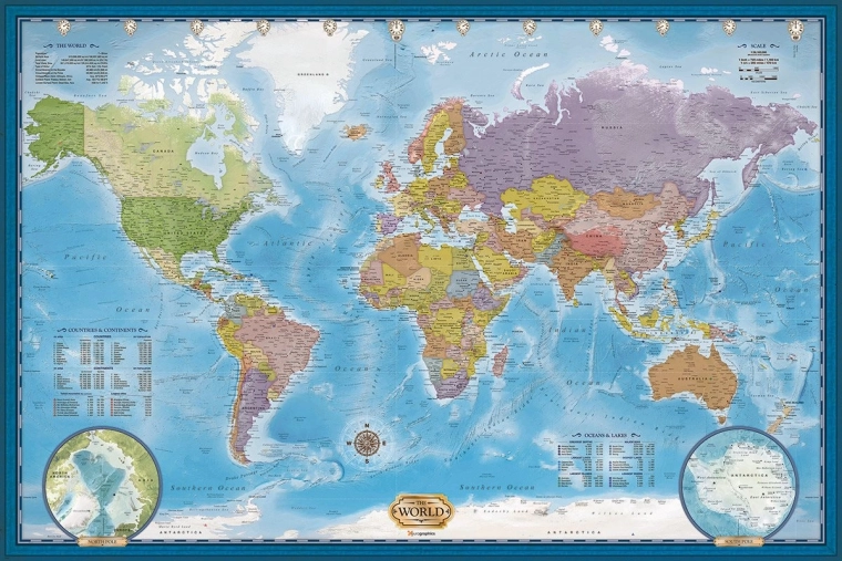 Puzzle mapa světa 5000 dílků EUROGRAPHICS