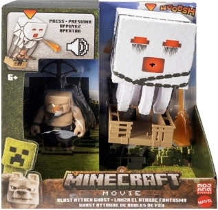 Minecraft Útočící Ghast s projektily – interaktivní figurka