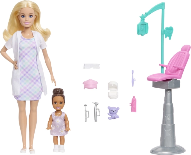 Barbie herní set povolání zubařka blondýnka