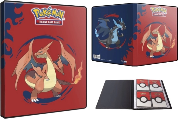 Ultra-Pro Pokémon portfolio na karty Mega Charizard X/Y 4-pocket - 1 kus