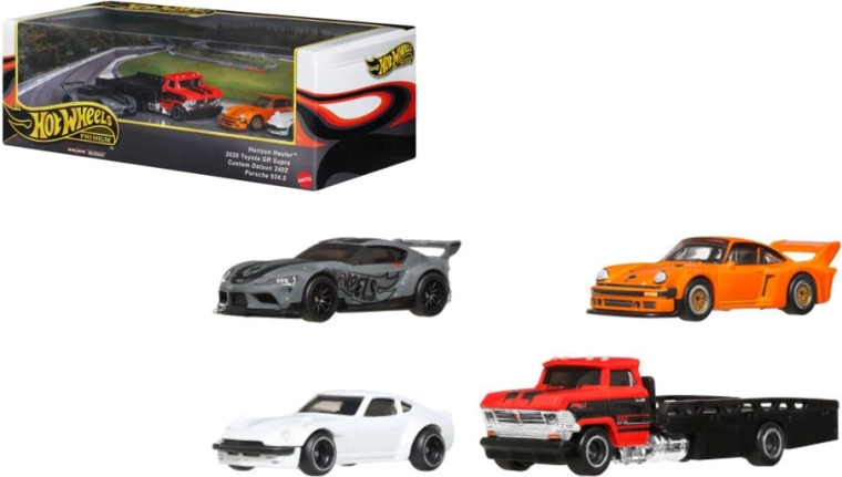 Hot Wheels Premium Collector – sada 4 autíček
