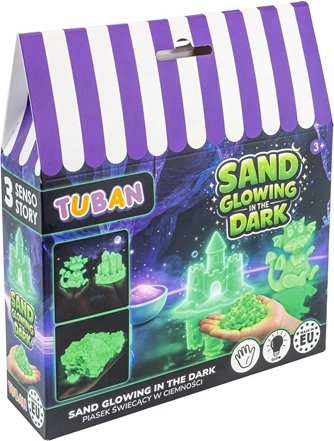 Tuban svítící dynamický písek ve tmě