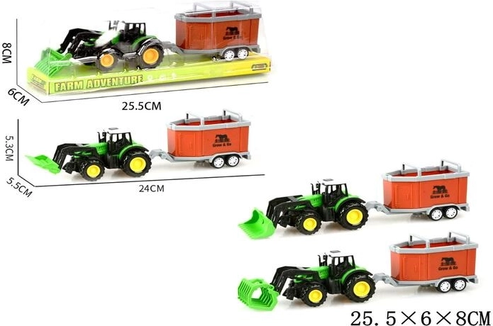 Traktor s přívěsem