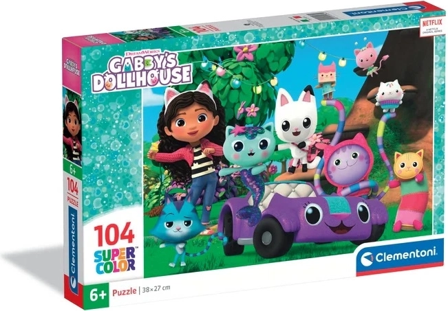 Puzzle 104 dílků – Gabby’s Dollhouse od Clementoni
