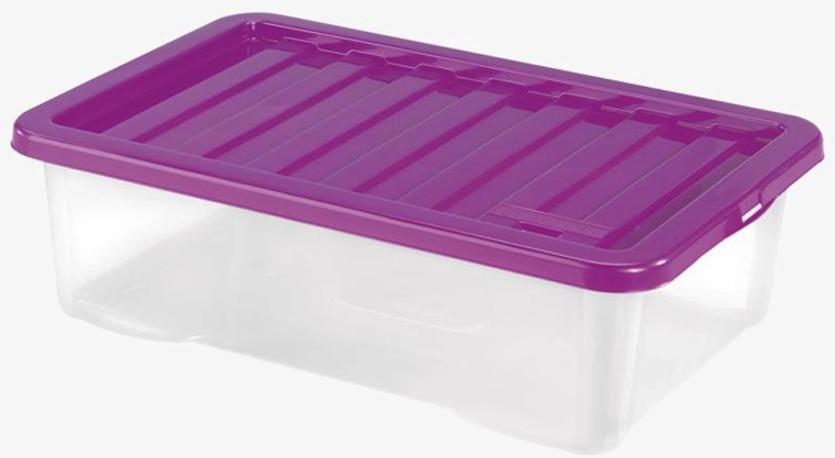 Plastový úložný box s víkem HEIDRUN Quasar 30 l