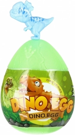 Pestrobarevné vajíčko s dinosaurem