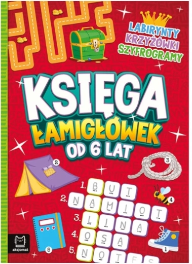 Kniha hlavolamů pro děti od 6 let – bludiště, křížovky a šifry