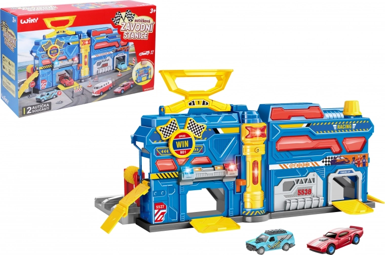 Přenosná závodní stanice se světly a zvuky