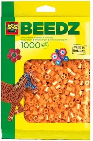 SES Creative zažehlovací korálky oranžové 1000 ks
