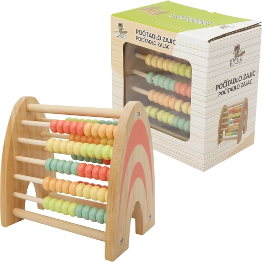 Babu dřevěné edukativní počítadlo