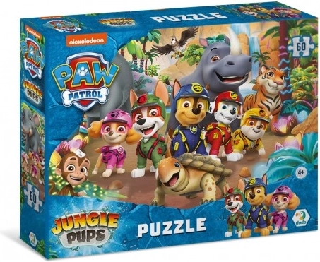 Puzzle Paw Patrol – džungle, 60 dílků