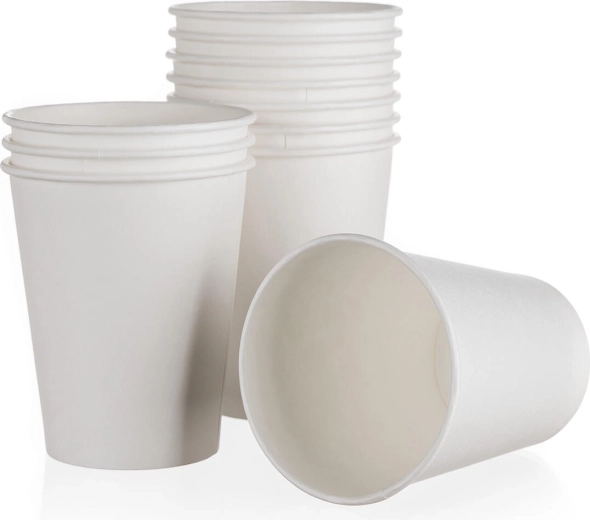 Papírové kelímky 200 ml bílé 12 ks