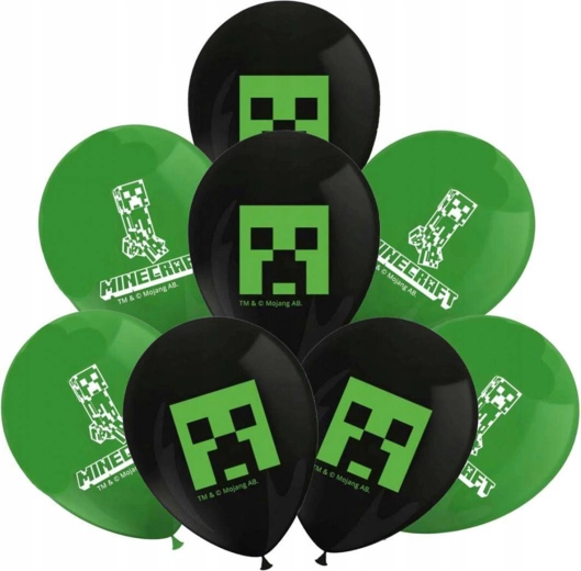 Procos nafukovací balónky Minecraft 28 cm (8 ks)