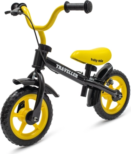 Dětské odrážedlo s brzdou BABY MIX Traveller černé