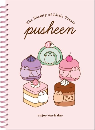 Pusheen set – kroužkový blok a samolepky