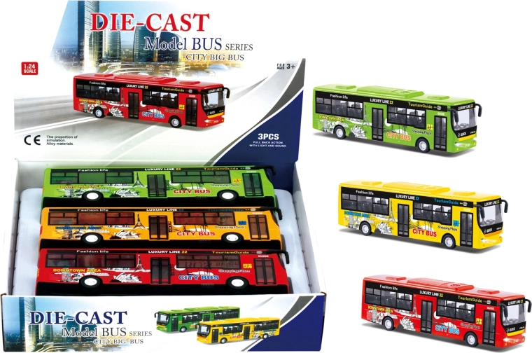 Autobus 1:23 – hračka pro děti, 3 varianty