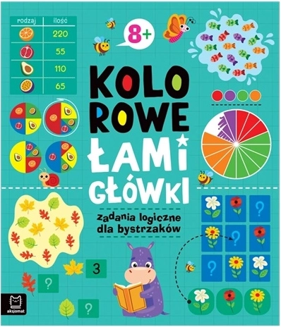 Barevné hlavolamy: logické úkoly pro bystré děti 8+