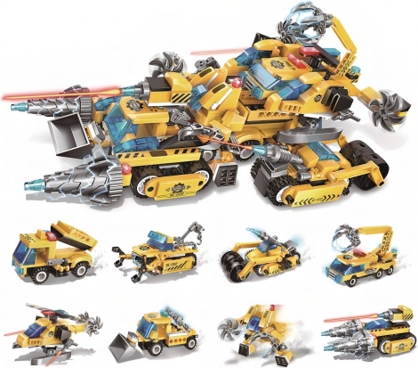 Qman The Legend of Chariot – ministavebnice stavebních strojů