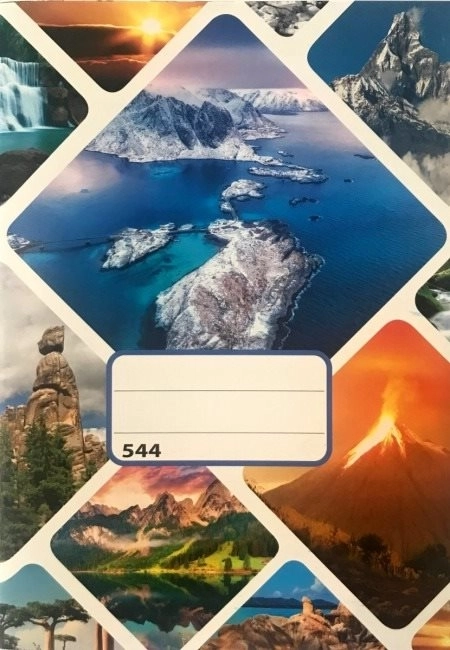 Školní sešit A5 linkovaný 40 listů Příroda