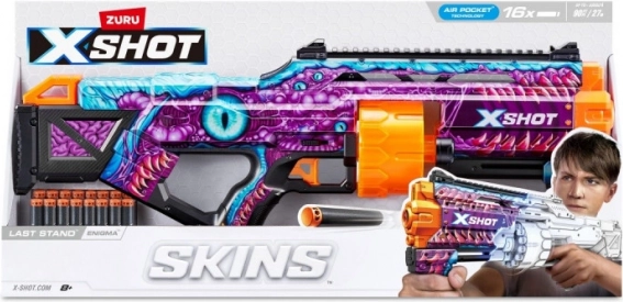 ZURU X-SHOT Skins Last Stand Enigma – pistole na pěnové šipky (16 šipek)