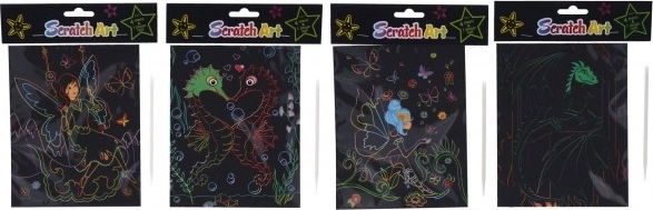 Vyškrabovací obrázky - kreativní sada pro děti