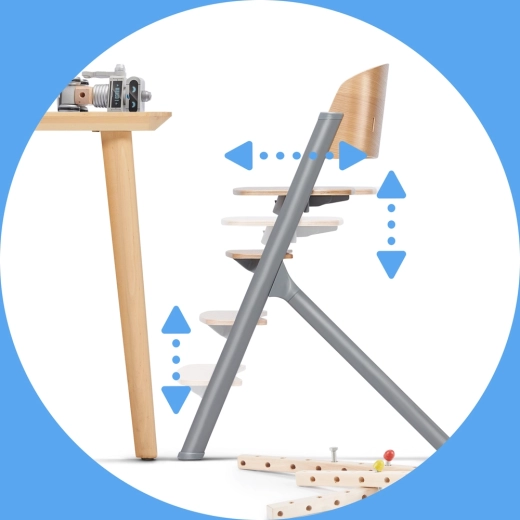 Snadné nastavení sedáku a opěrky pro ergonomické sezení