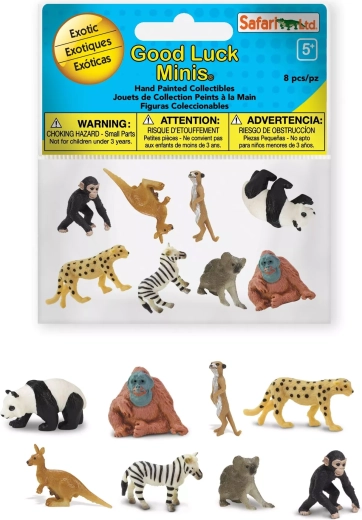 Safari Ltd. exotická zvířata – Good Luck Minis fun pack (8 mini figurek)