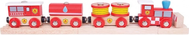 Velký Požární Vlak Bigjigs Rail