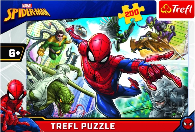 Puzzle Trefl 200 dílků Spider-Man narozený hrdina