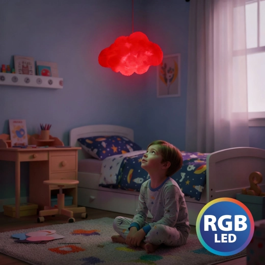 Kouzelná obláčková lampa s 16 RGB LED