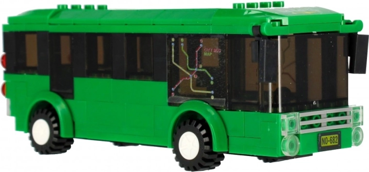 Realistický městský autobus plný detailů