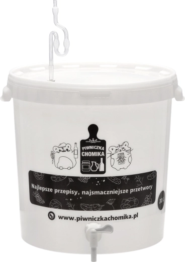Fermentační nádoba 30 l s víkem, kohoutkem, kvasnou zátkou a těsněním