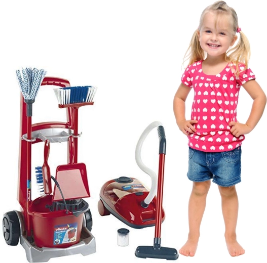 Realistický hračkový vysavač se zvukem a granulátem