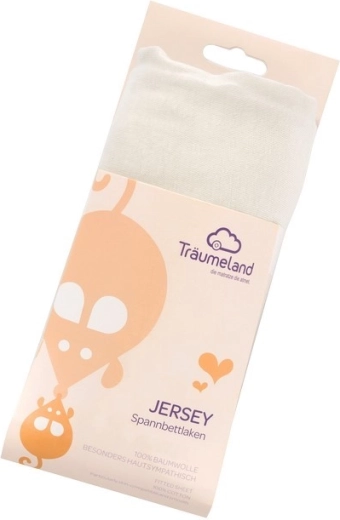 Träumeland napínací jersey prostěradlo 40 × 90 cm mint