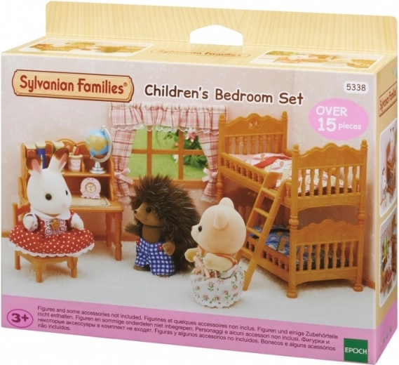 Venkovský dětský pokoj s patrovou postelí SYLVANIAN FAMILIES